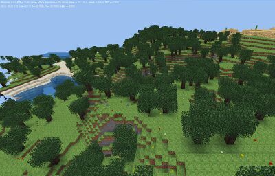 Most of the surface in the indev mapgen is almost indentical to v6 (Minetest 0.4.9)