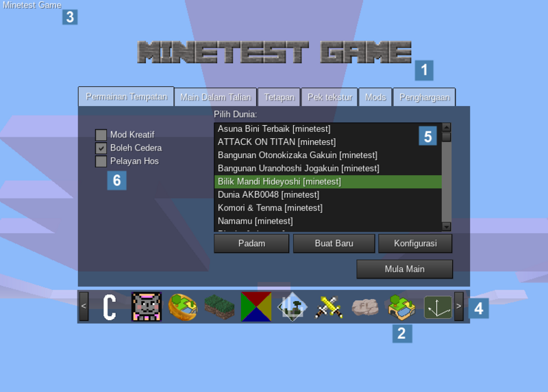 File:Minetest main menu in Malay annotated.png