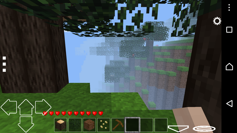 File:Minetest Singleplayer on Android phone.png